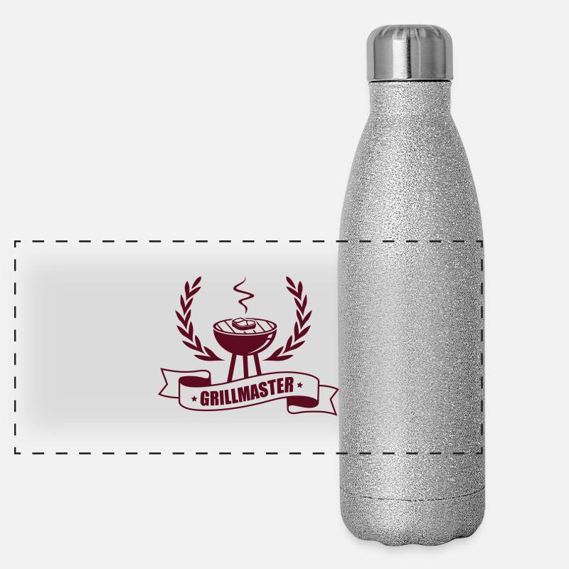 Grillmaster Grillshirt Panorama Glitzer Isolierflasche 500 ml