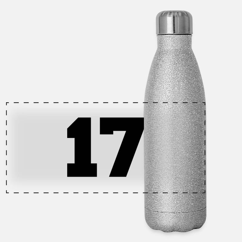 17 Gourde isotherme panoramique pailletée 500 ml