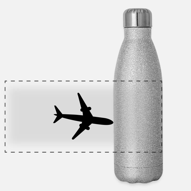 avion Gourde isotherme panoramique pailletée 500 ml