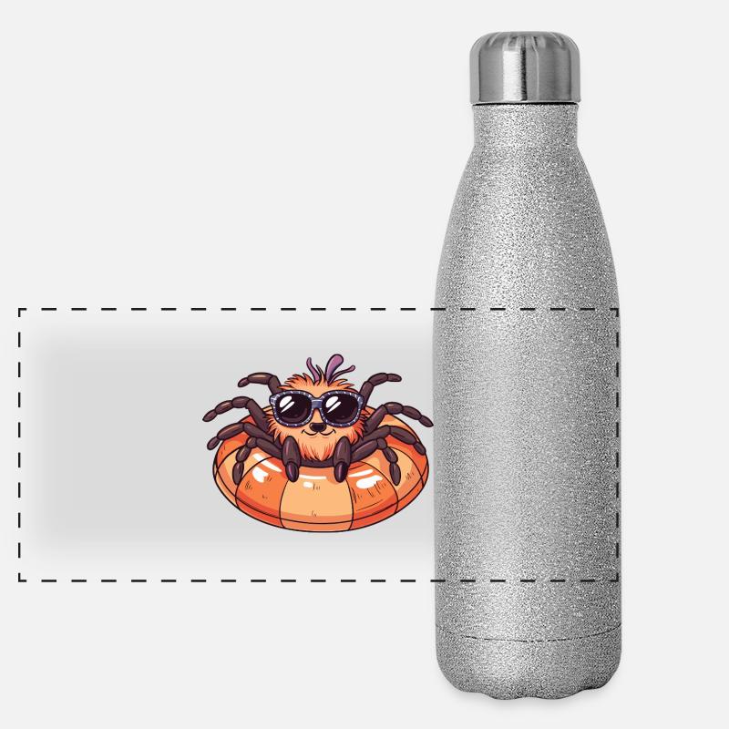 Tarentule Bande Dessinée Cool Gourde isotherme panoramique pailletée 500 ml