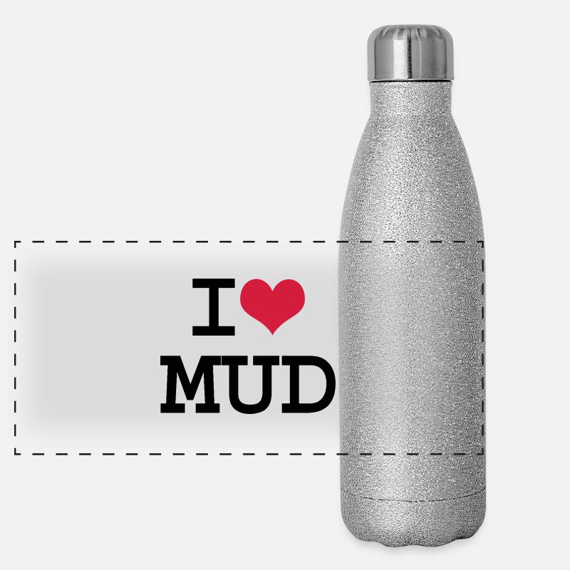 Mud I Heart Thermos in acciaio inossidabile glitterato