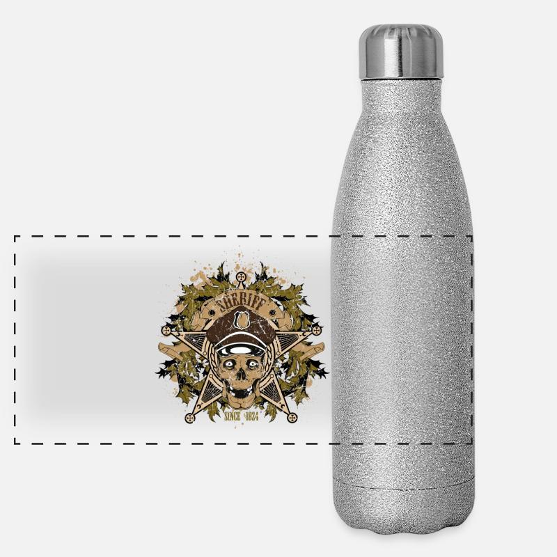 shérif Gourde isotherme panoramique pailletée 500 ml