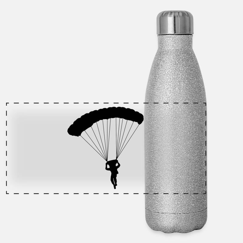 parachutiste Gourde isotherme panoramique pailletée 500 ml
