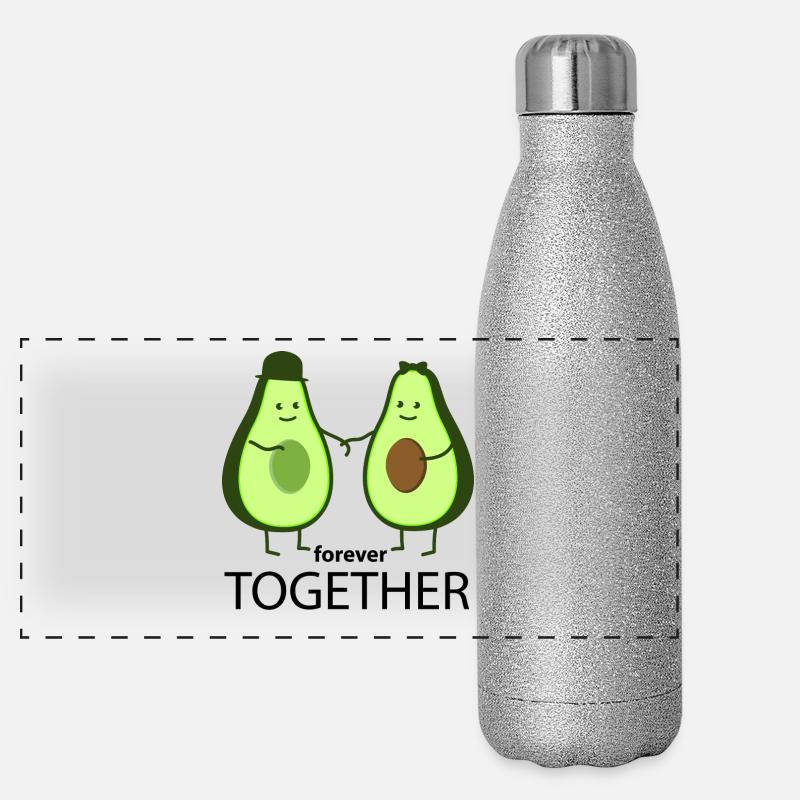 ensemble Gourde isotherme panoramique pailletée 500 ml