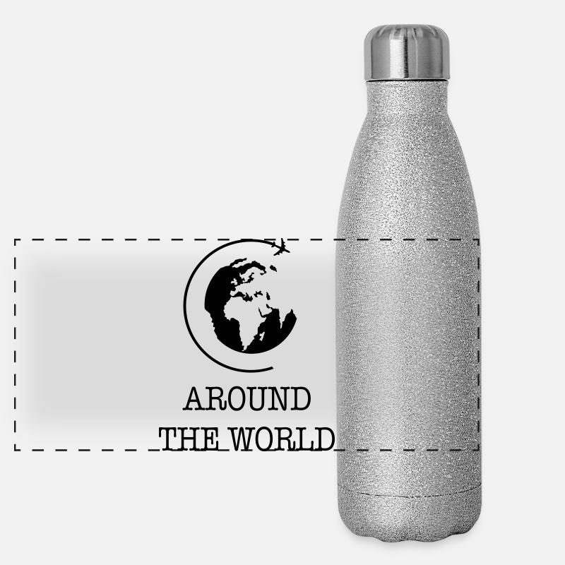 Tour du monde Gourde isotherme panoramique pailletée 500 ml
