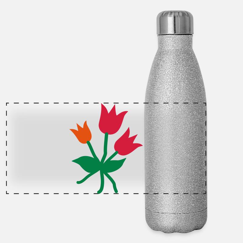 tulips Gourde isotherme panoramique pailletée 500 ml
