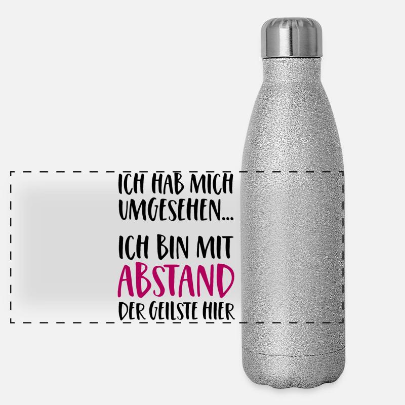 Ich bin mit Abstand der Geilste hier Panorama Glitzer Isolierflasche 500 ml