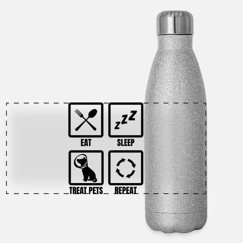 Routine vétérinaire Gourde isotherme panoramique pailletée 500 ml