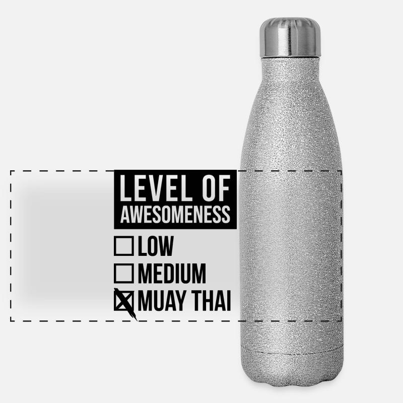 Muay Thai Panorama Glitzer Isolierflasche 500 ml