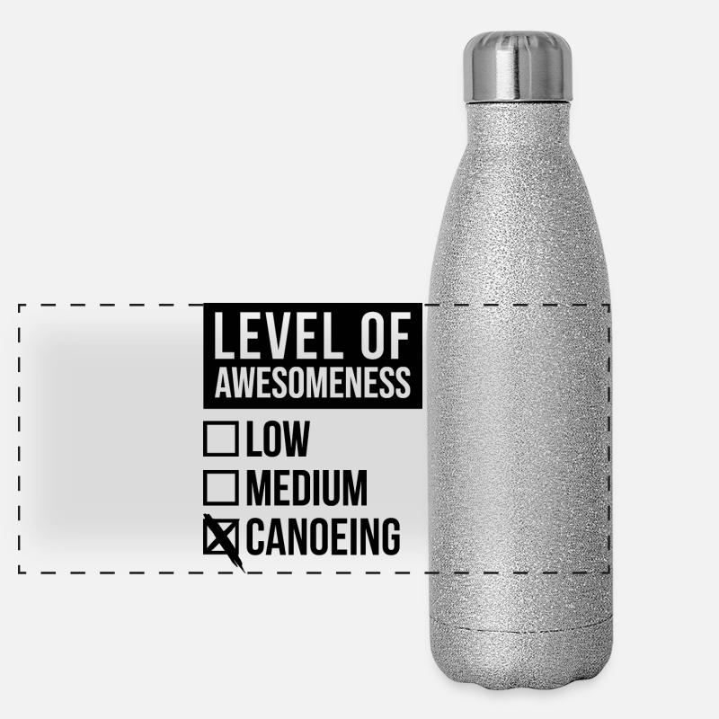 Canoeing Panoramic Glitter Thermal Bottle 500 ml
