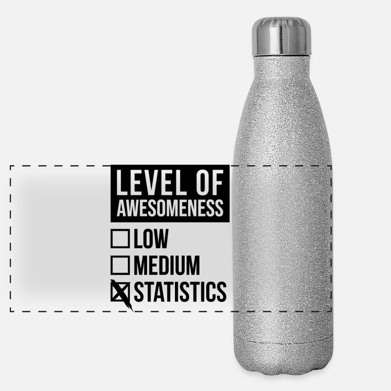 Statistik Panorama Glitzer Isolierflasche 500 ml