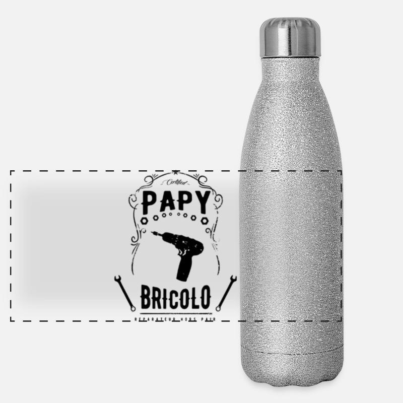 Papi bricolo Gourde isotherme panoramique pailletée 500 ml