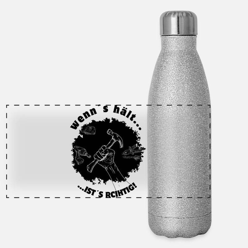 Si ça tient, c’est bien ! Gourde isotherme panoramique pailletée 500 ml