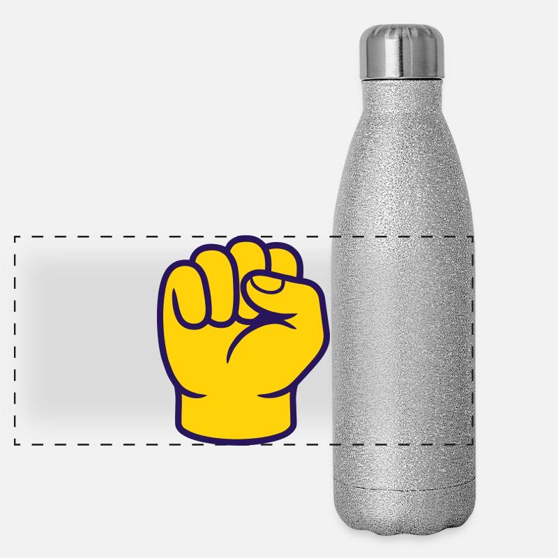Poing/ Solidarité Gourde isotherme panoramique pailletée 500 ml