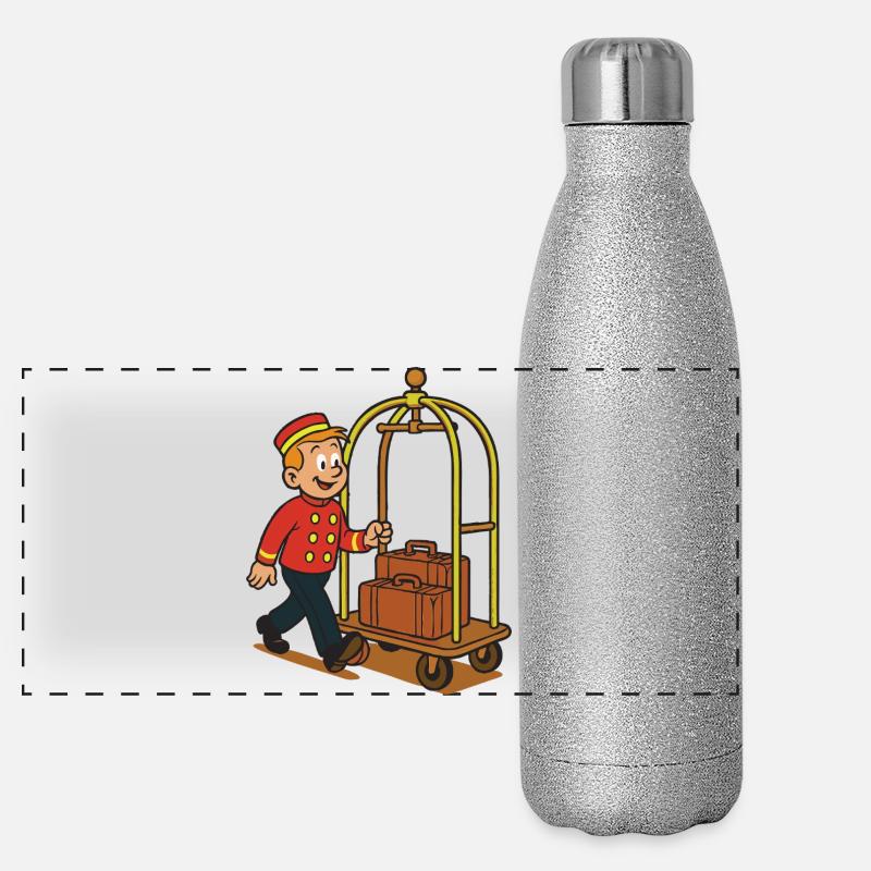 Le chariot d’hôtel de Piccolo Franky Gourde isotherme panoramique pailletée 500 ml