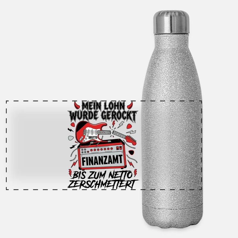 Mon salaire a été ébranlé Gourde isotherme panoramique pailletée 500 ml
