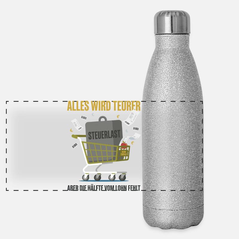 Alles Wird Teurer Panorama Glitzer Isolierflasche 500 ml