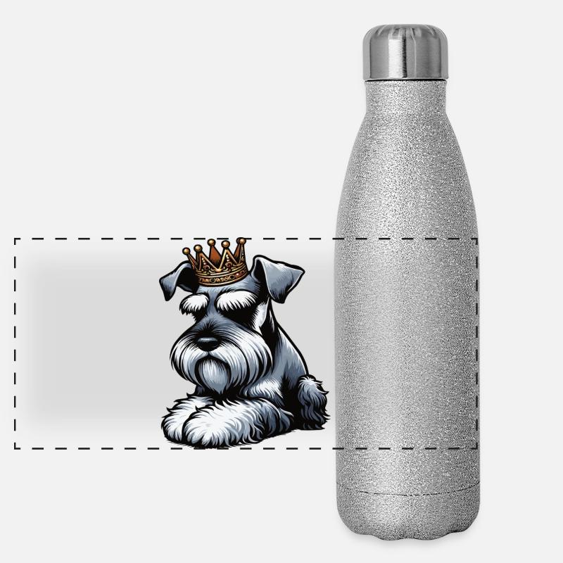 Schnauzer Giant Schnauzer Schnauzer Owner Panoramic Glitter Thermal Bottle 500 ml