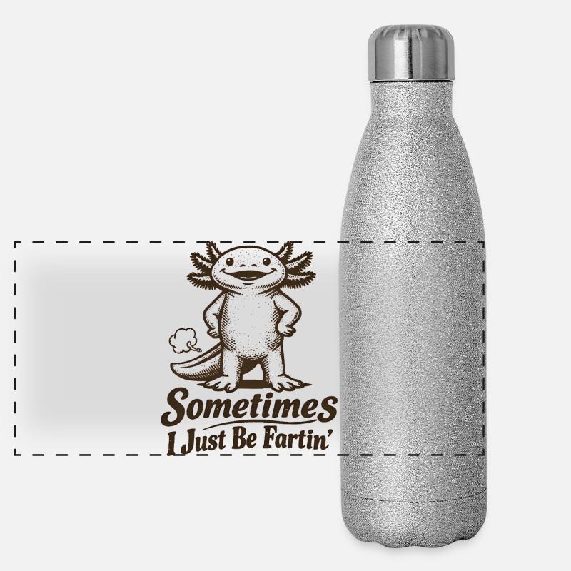 Manchmal furze ich einfach nur. Panorama Glitzer Isolierflasche 500 ml