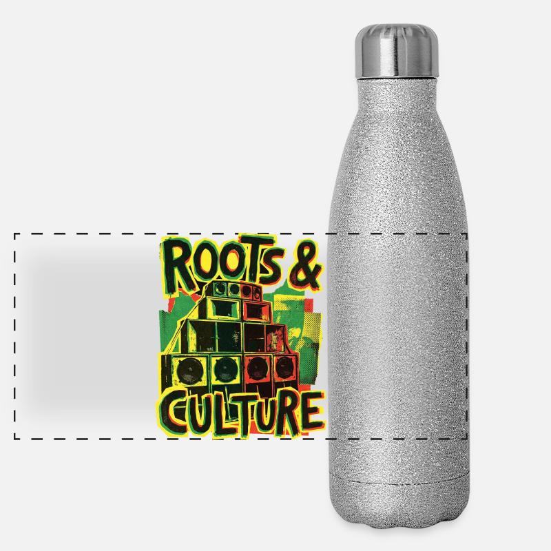 Roots Reggae Dub Panoramic Glitter Thermal Bottle 500 ml