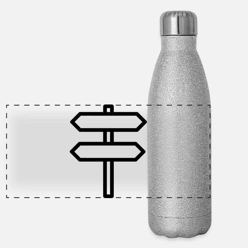 panneau directionnel Gourde isotherme panoramique pailletée 500 ml