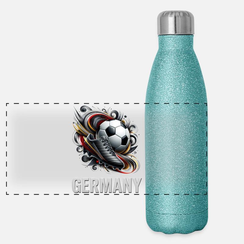 Germany Football Dynamics Panoramic Glitter Thermal Bottle 500 ml