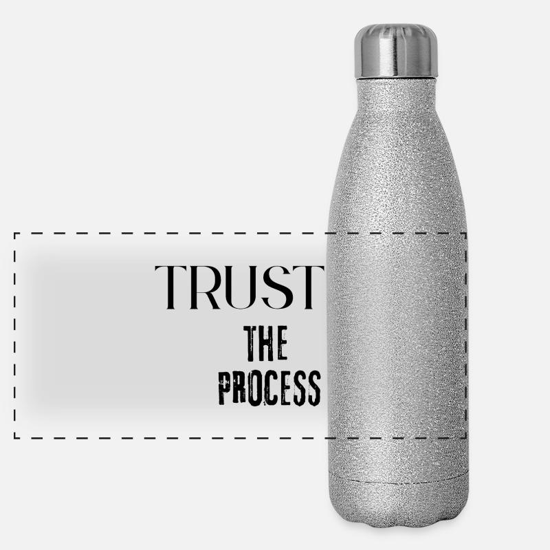 Trust the Process Panoramic Glitter Thermal Bottle 500 ml