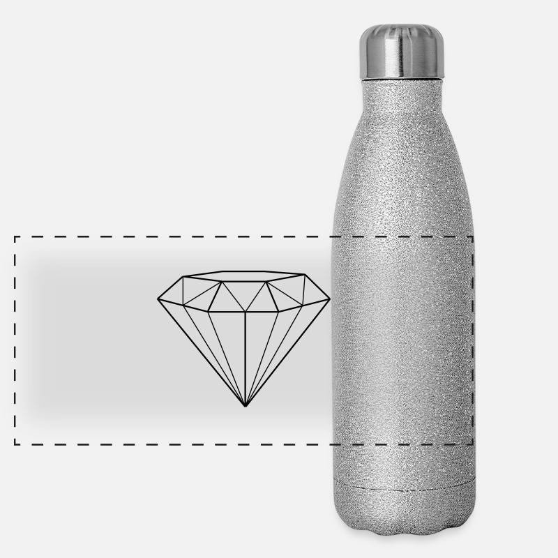 diamant Gourde isotherme panoramique pailletée 500 ml