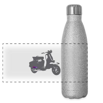 mod - Panoramic Glitter Thermal Bottle 500 ml - silver glitter - Front