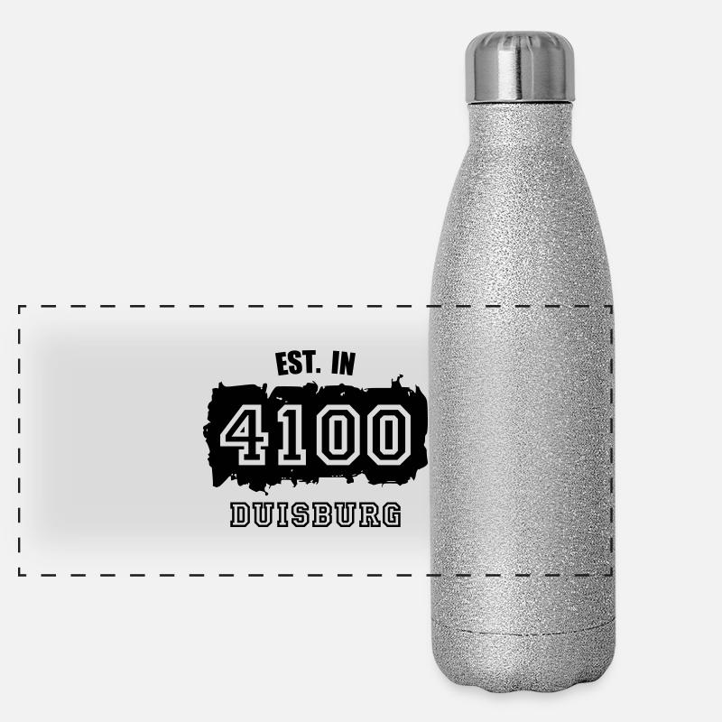 Established 4100 Duisburg Panorama Glitzer Isolierflasche 500 ml