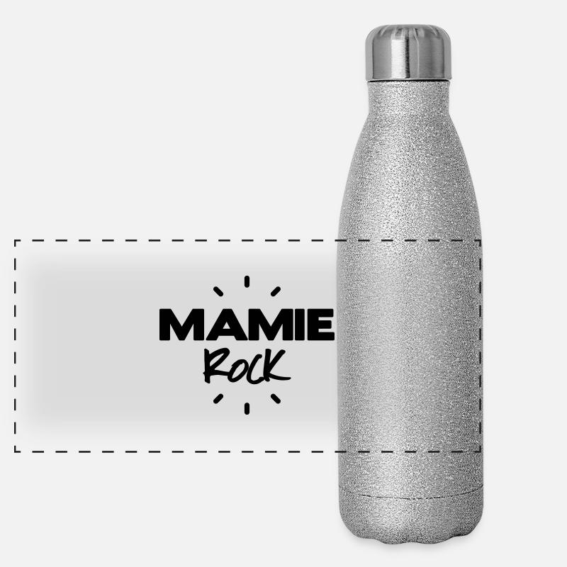 mamie rock Gourde isotherme panoramique pailletée 500 ml