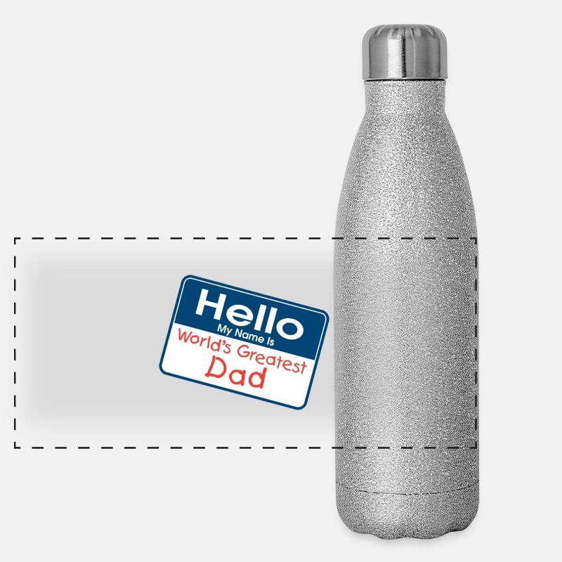 World's Greatest Dad Panoramic Glitter Thermal Bottle 500 ml
