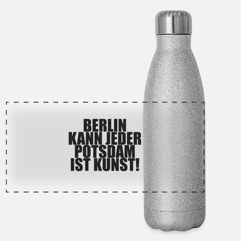 Berlin kann jeder POTSDAM ist Kunst Panorama Glitzer Isolierflasche 500 ml