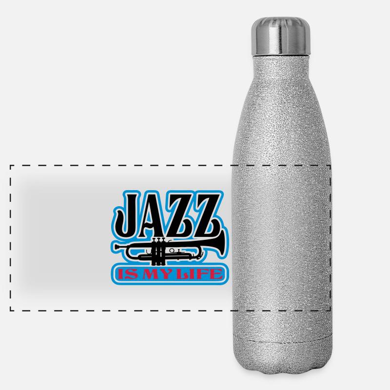 jazz is my life Gourde isotherme panoramique pailletée 500 ml