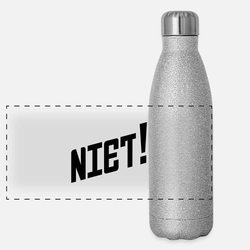Sagen Sie es in Russisch: Niet! Panorama Glitzer Isolierflasche 500 ml