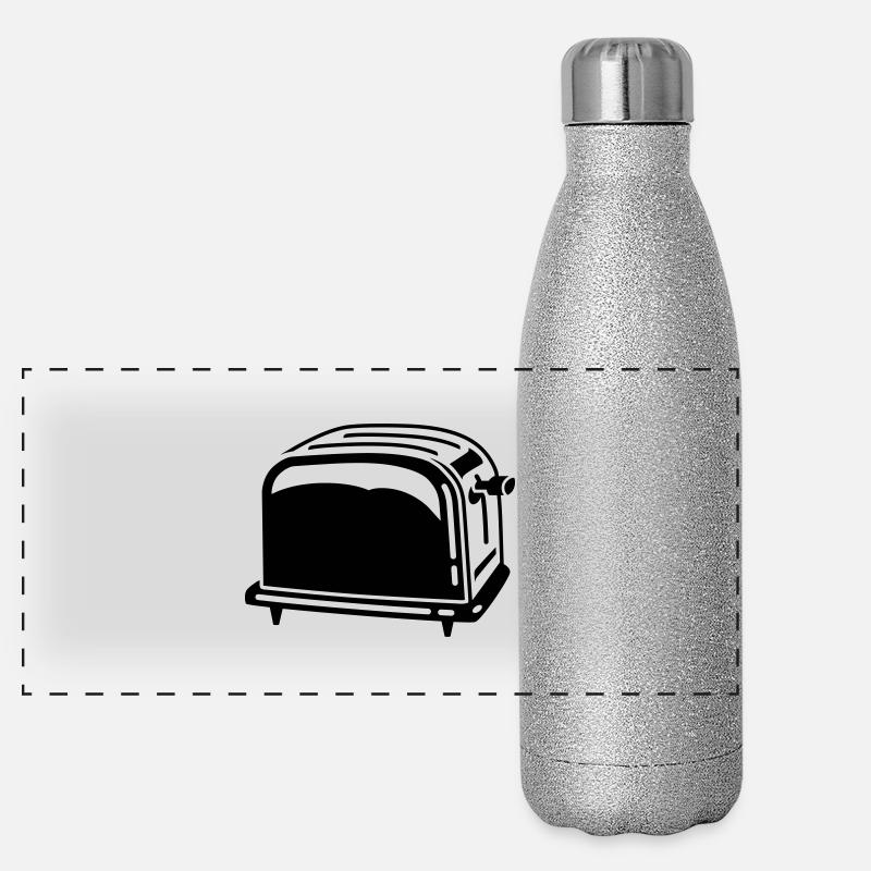 Grille-pain - Toasteur - BBQ - sandwich - pain - Gourde isotherme panoramique pailletée 500 ml