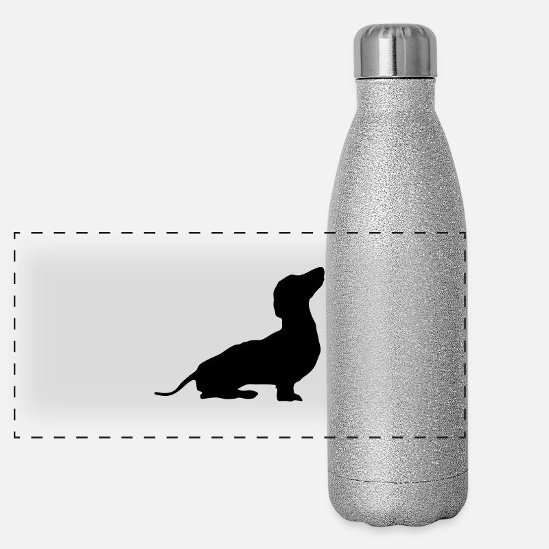 Dog Panorama Glitzer Isolierflasche 500 ml
