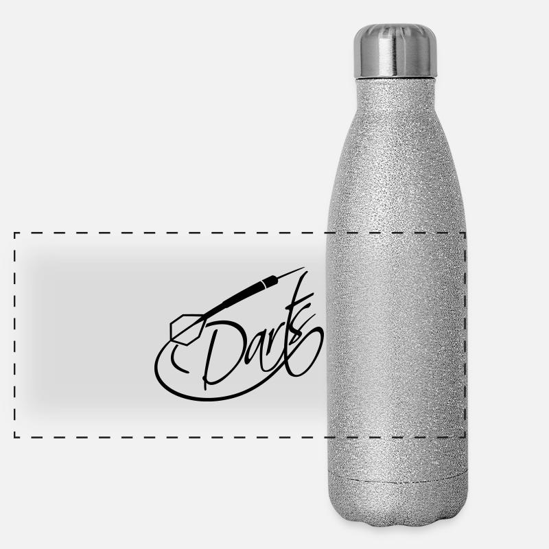 Darts Logo-Design Panoramic Glitter Thermal Bottle 500 ml