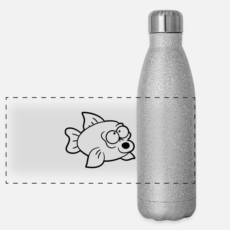Funny fish Panoramic Glitter Thermal Bottle 500 ml