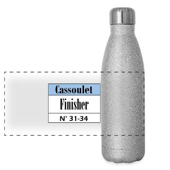 Cassoulet Finisher Languedoc - Panoramic Glitter Thermal Bottle 500 ml - silver glitter - Front
