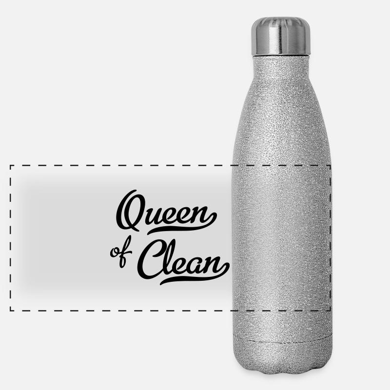 Queen of Clean Panorama Glitzer Isolierflasche 500 ml