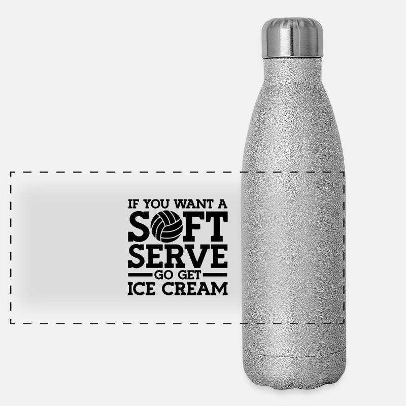 Si vous voulez une crème glacée molle Gourde isotherme panoramique pailletée 500 ml