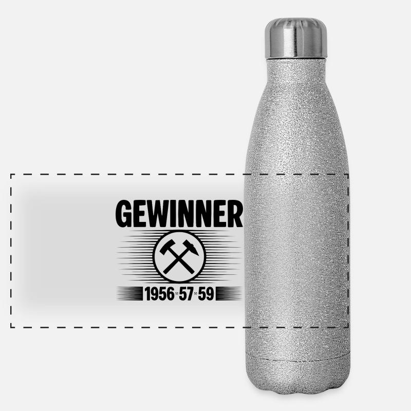 Erzgebirge Gewinner Panorama Glitzer Isolierflasche 500 ml