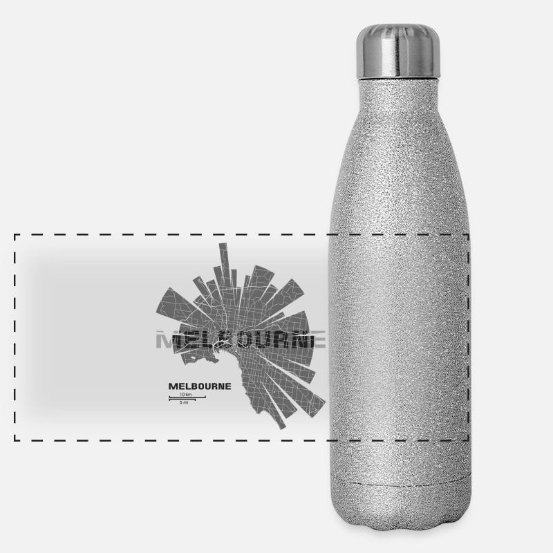 Melbourne plan Gourde isotherme panoramique pailletée 500 ml