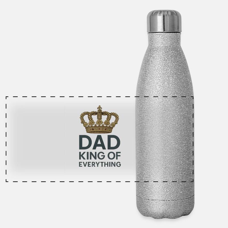 Papa Roi de Tout Gourde isotherme panoramique pailletée 500 ml