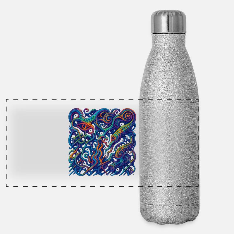 Grille d’hallucination Gourde isotherme panoramique pailletée 500 ml