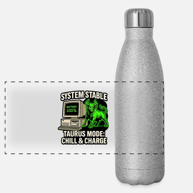 System Stable Taurus Mode Chill & Charge Panorama Glitzer Isolierflasche 500 ml