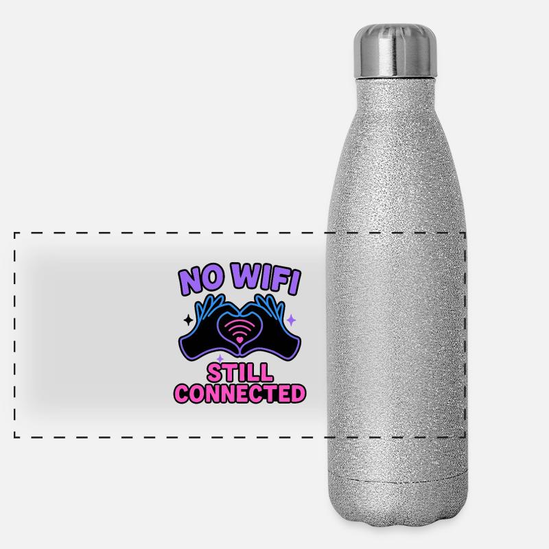 Still Connected No WiFi Panoramic Glitter Thermal Bottle 500 ml