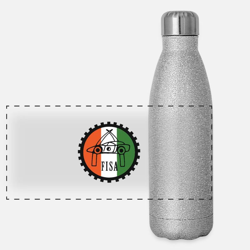 FISA - Panoramic Glitter Thermal Bottle 500 ml - silver glitter