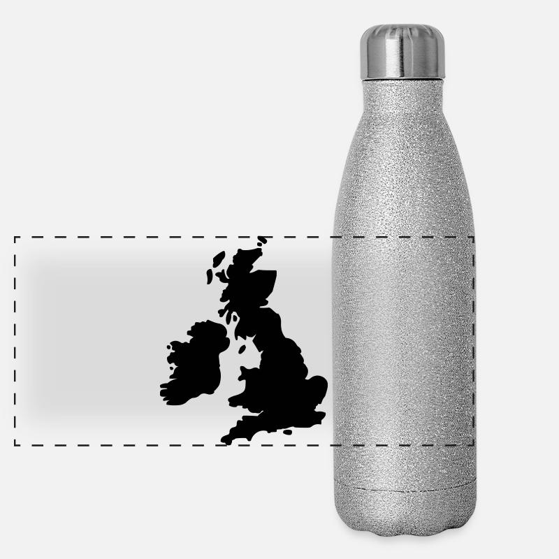 Great Britain Panoramic Glitter Thermal Bottle 500 ml
